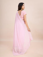 Thumbnail for kasee Ethnic Motifs Sequinned Poly Georgette Ready to Wear Saree - Distacart