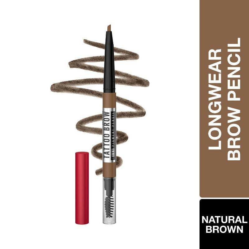 Maybelline New York Tattoo Brow 36h Brow Pencil - Natural Brown - Distacart