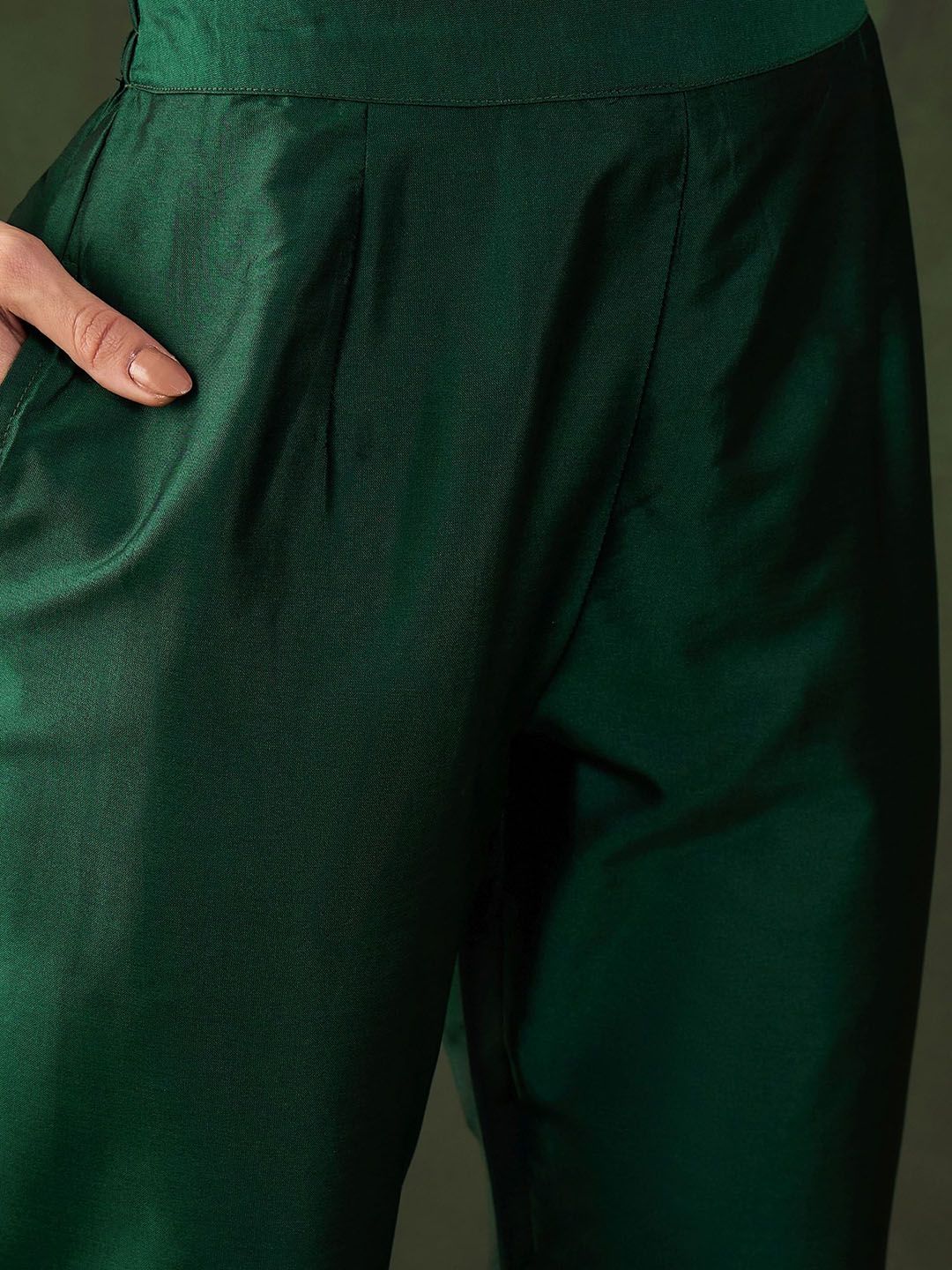 Sangria Woven Design Kurta & Trouser With Dupatta - Distacart