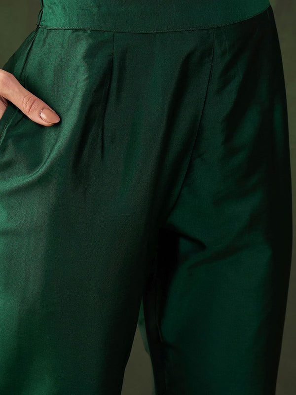 Sangria Woven Design Kurta & Trouser With Dupatta