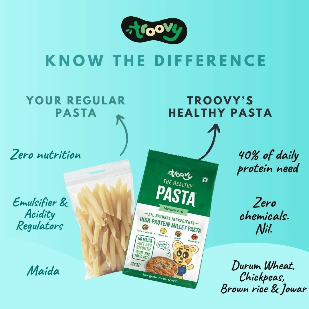Troovy Millet Macaroni Pasta Protein & Iron rich - Distacart