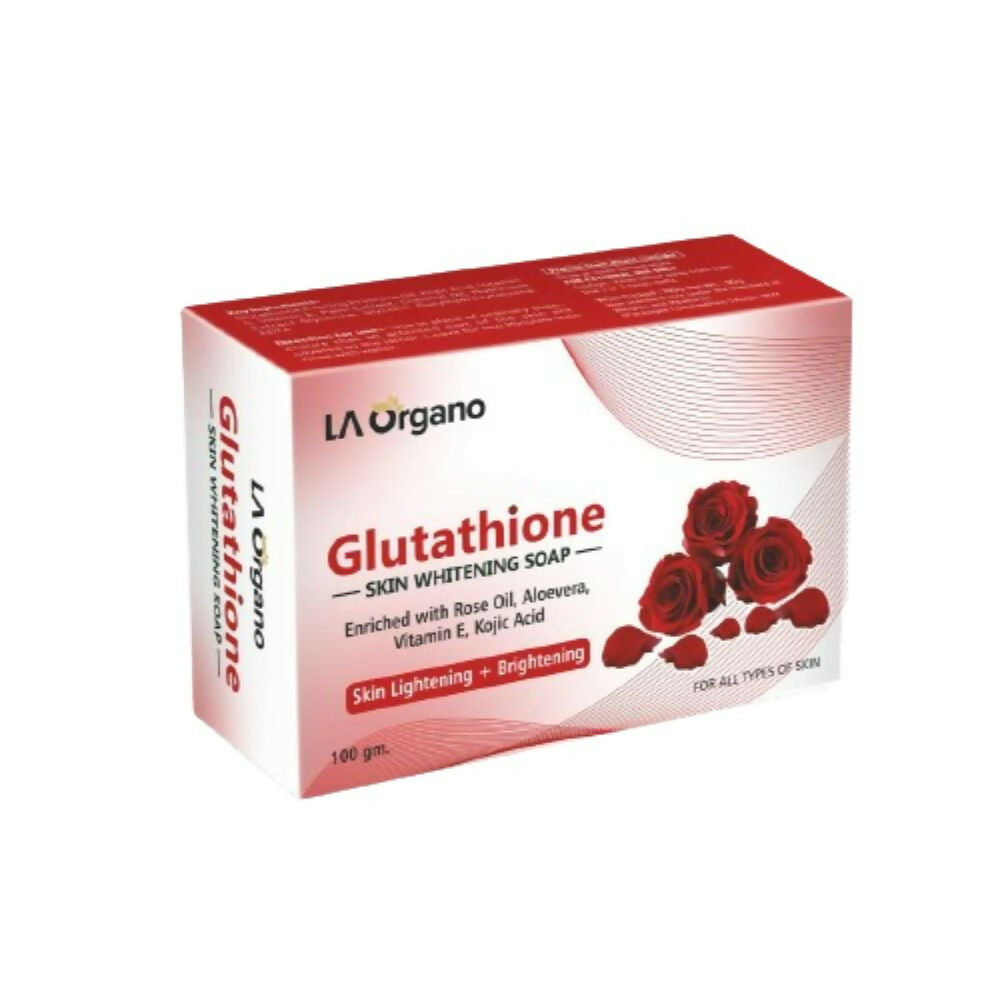 LA Organo Glutathione Rose Skin Lightening & Brightening Soap - Distacart