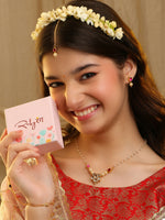 Thumbnail for Ruby Raang Mannat Kundan Set