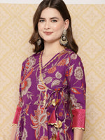 Thumbnail for Ahalyaa Women's Traditional Wear Co-ods - Purple - Distacart
