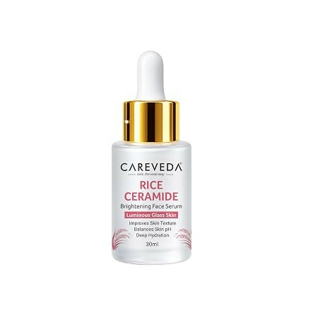 CareVeda Rice Ceramide Brightening Face Serum - For Radiant & Healthy Skin - Dista