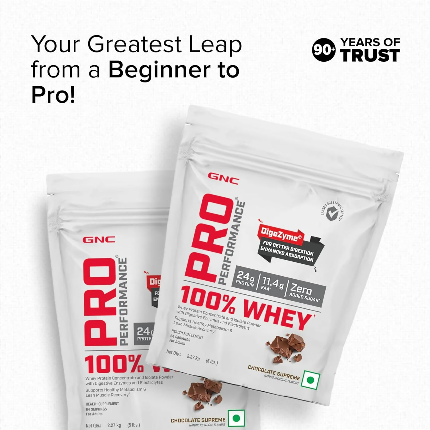 GNC Pro Performance 100% Whey Protein Powder Chocolate Supreme