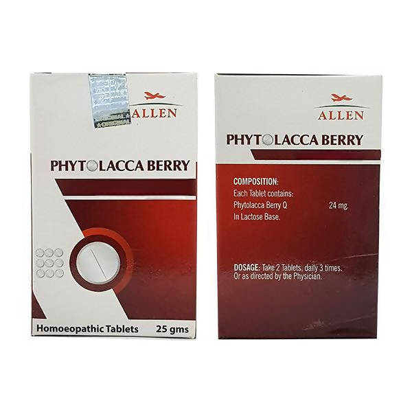 Allen Homeopathy Phytolacca Berry Tablets - Distacart