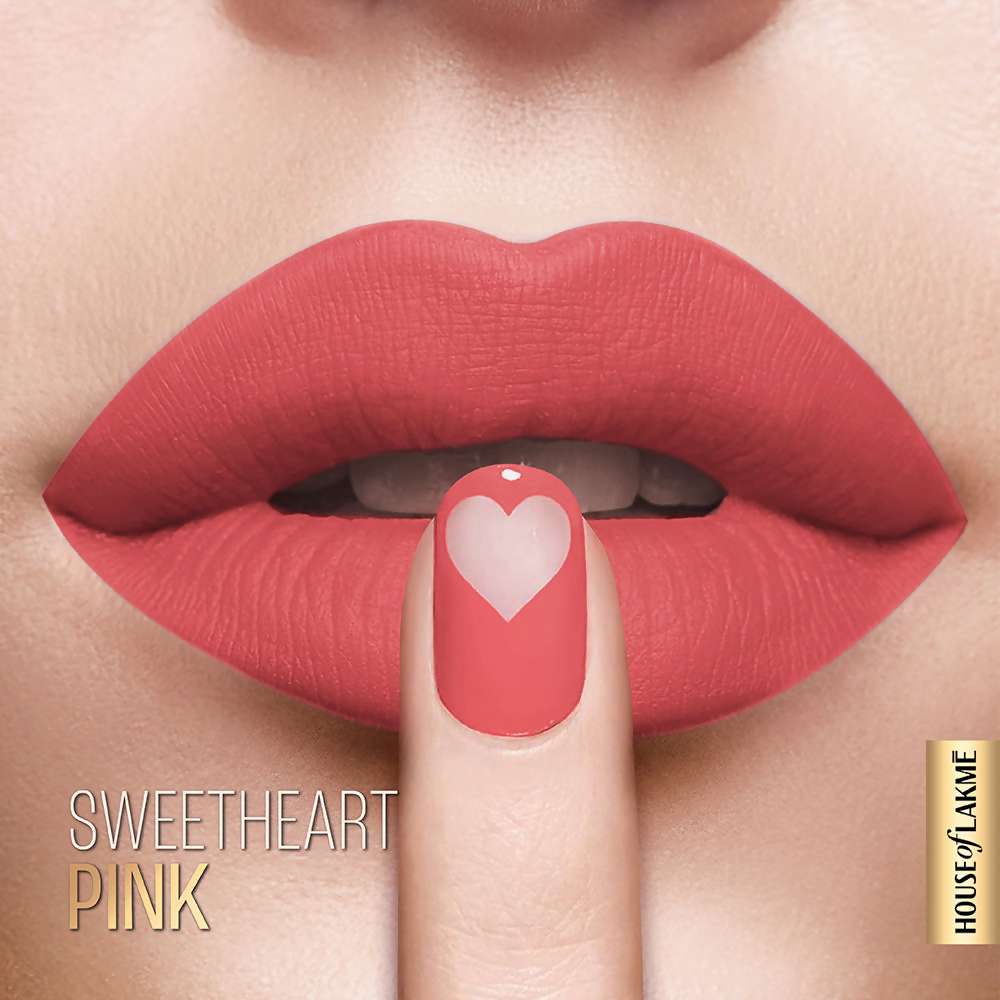 Lakme Xtraordin-Airy Velvet Matte Lip Mousse - Sweetheart Pink - Distacart