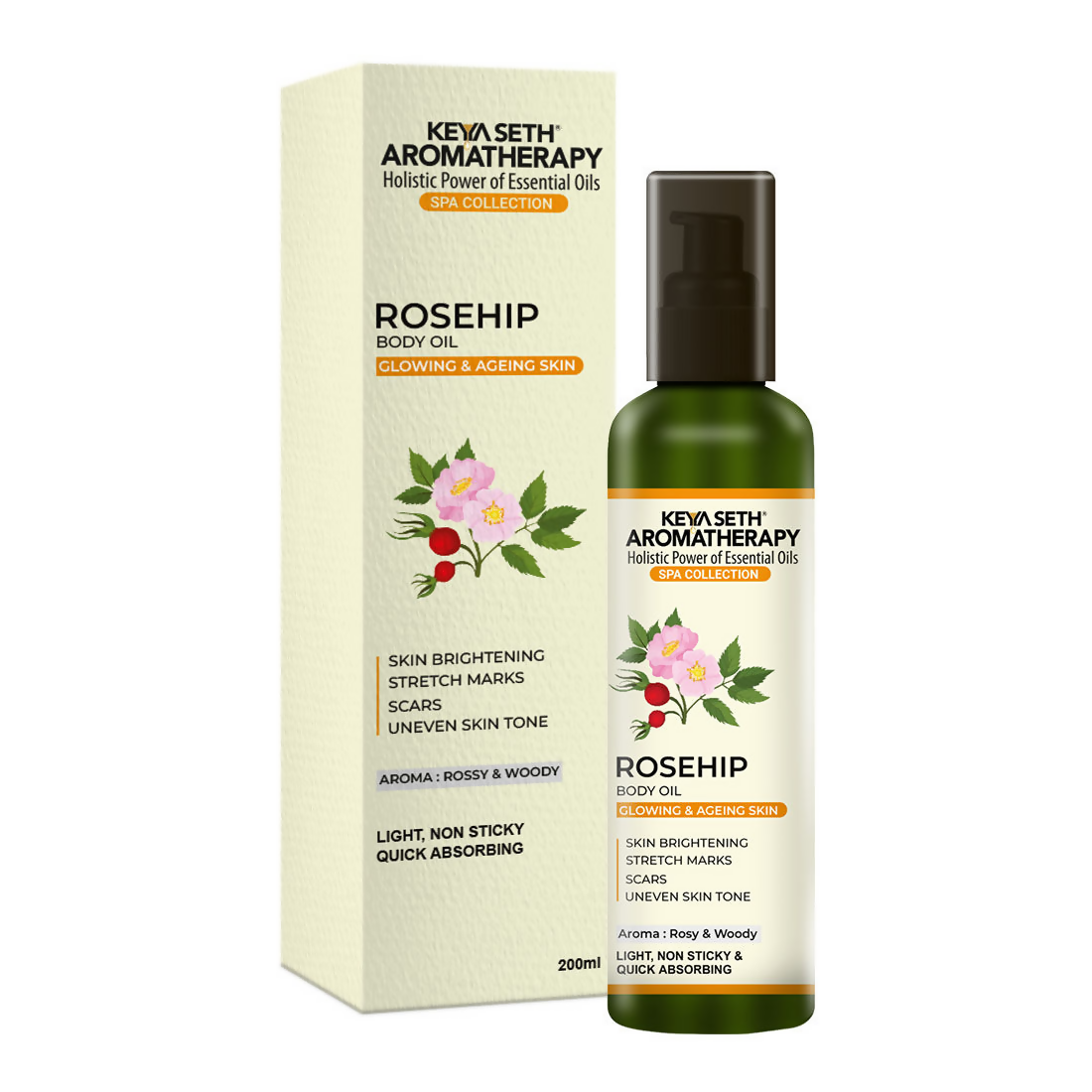 Keya Seth Aromatherapy Rosehip Body Oil - Distacart