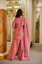 Thumbnail for Aayaa Designer Cotton Silk Farshi Salwar Set - Pink - Dista