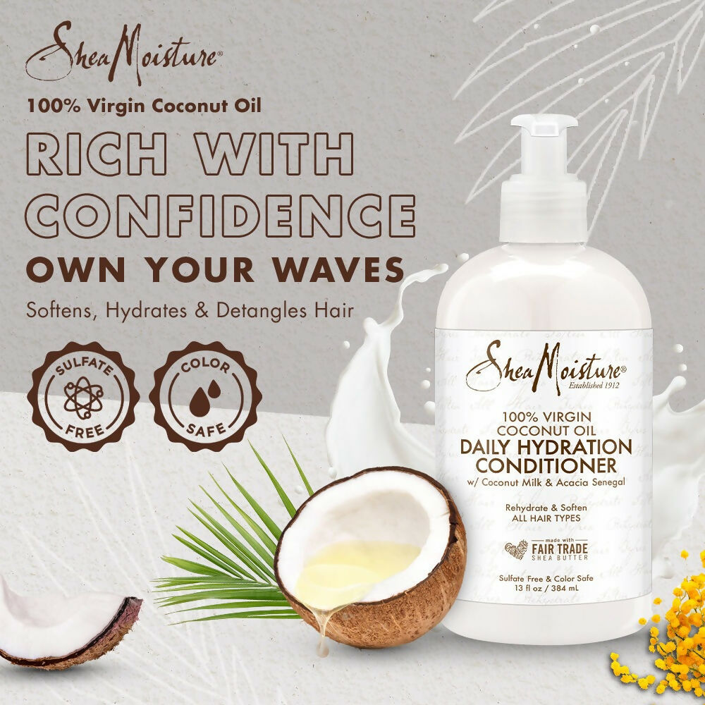 Shea Moisture 100% Virgin Coconut Oil Daily Hydration Conditioner - Distacart
