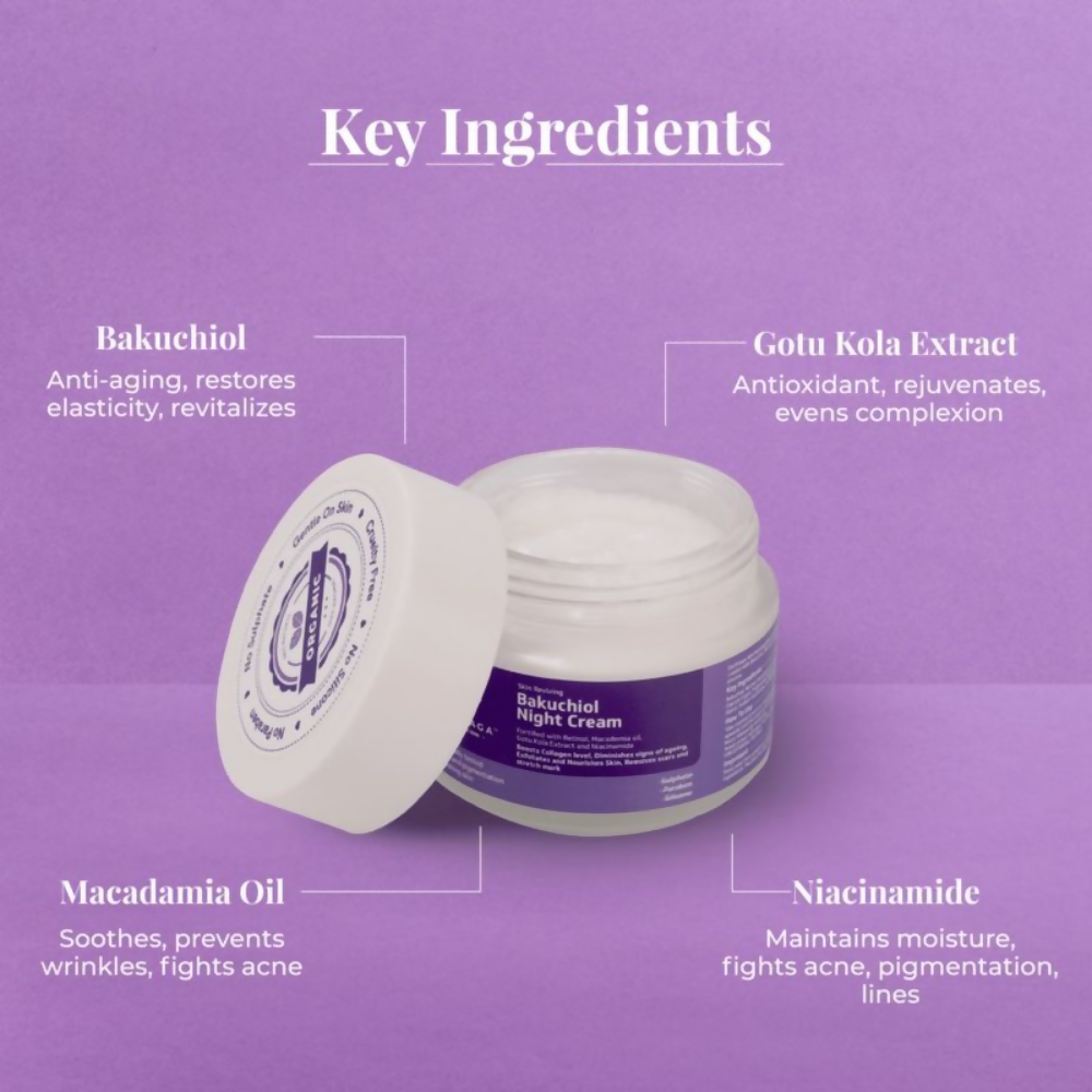 Earthraga Skin Reviving Bakuchiol Night Cream - Distacart