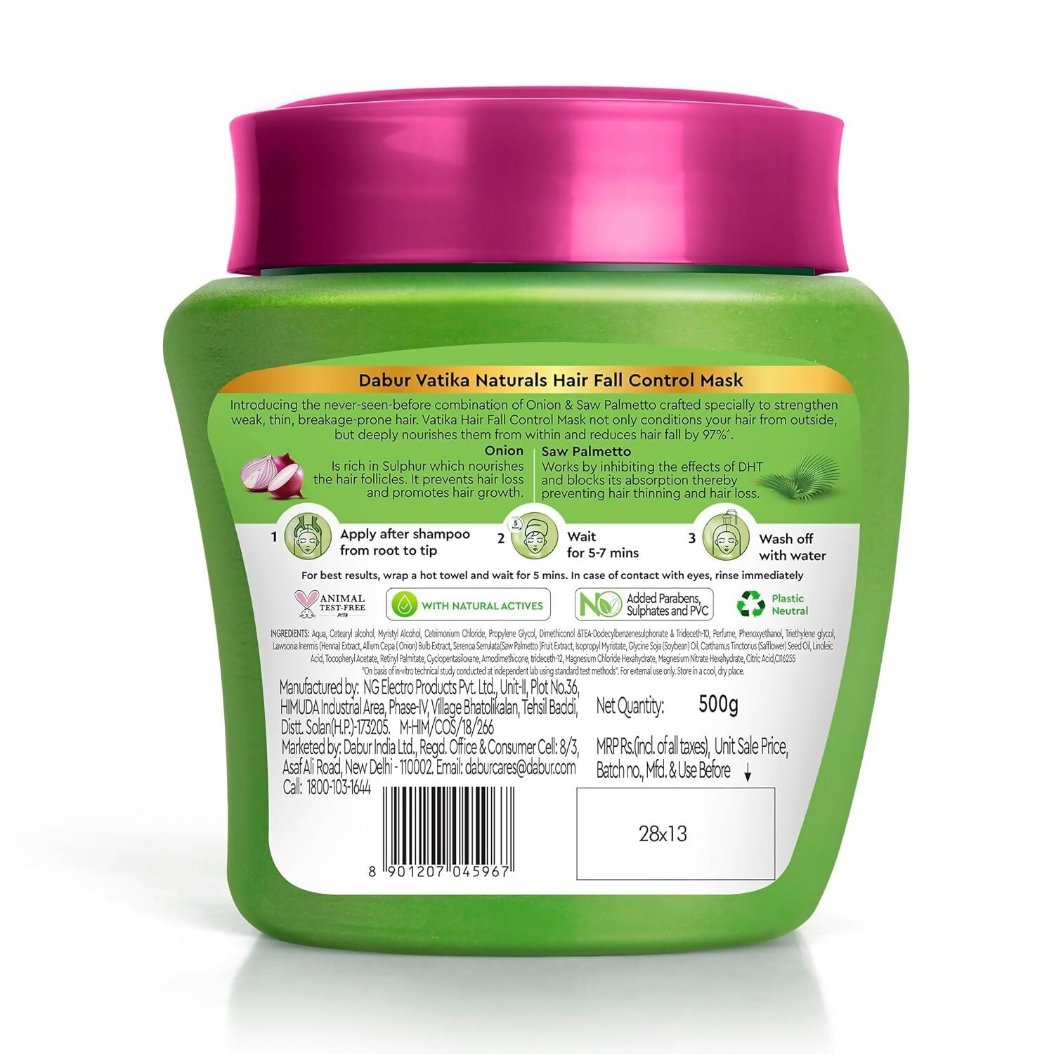 Dabur Vatika Naturals Hair Fall Control Hair Mask - Distacart