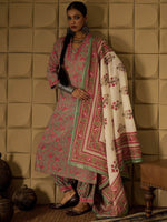 Thumbnail for Indo Era Floral Printed Pure Cotton Straight Kurta with Salwar & Dupatta