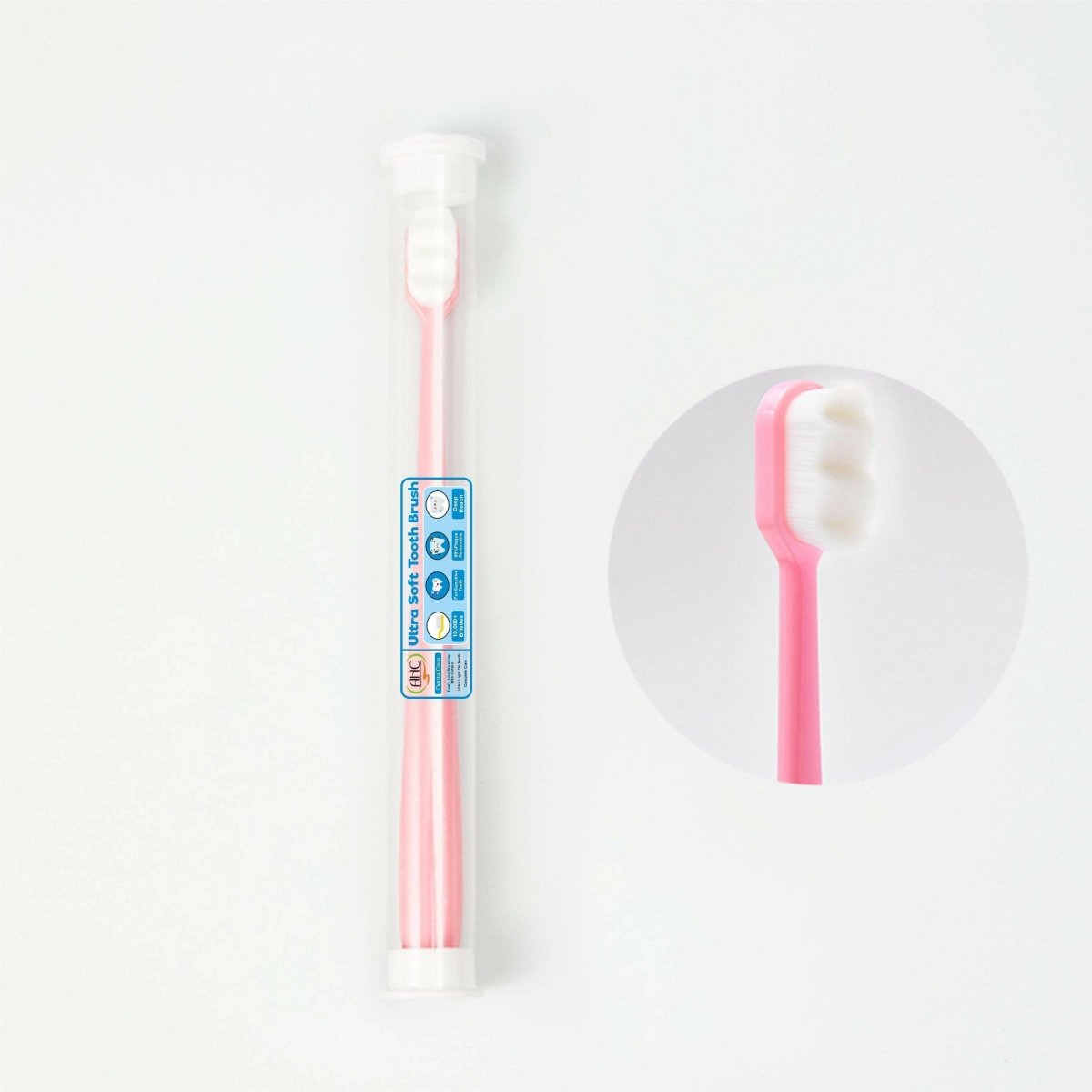 AHC Baby Ultra Soft Toothbrush With Micro Nano Bristles With Tongue Cleaner - Distacart