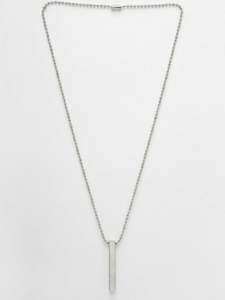 NVR Men's Silver Plated Chain With Pendant - Distacart