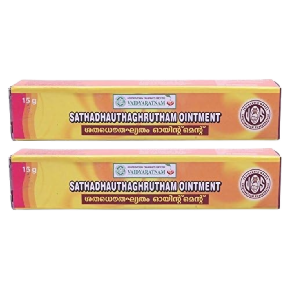 Vaidyaratnam Sathadhauthaghrutham Ointment - Distacart