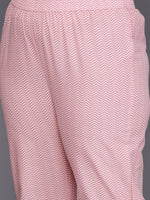 Thumbnail for Sztori Plus Size Floral Printed Gotta Patti Pure Cotton A Line Kurta with Trousers - Distacart