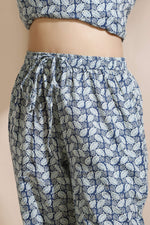 Thumbnail for Breathables Abstract Cotton Co-Ord Set – Blue - Dista