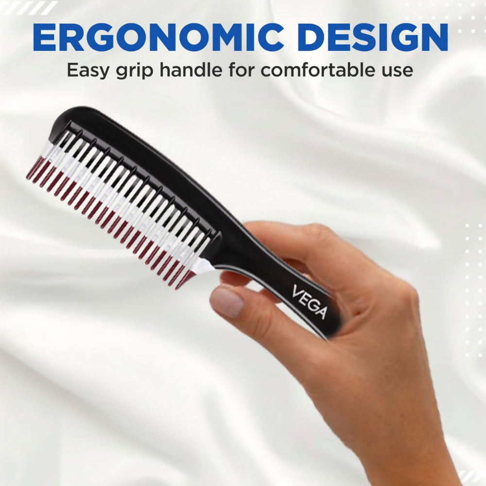 Vega Detangling Comb with 2 Row Teeth - Dista