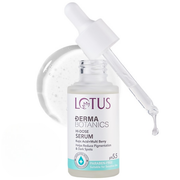 Lotus DermaBotanics Kojic acid + Multi Berry Face Serum - Distacart