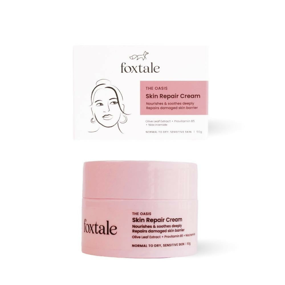 Foxtale Skin Repair Cream With Olive Leaf Extract, Provitamin B5 & Niacinamide - Distacart