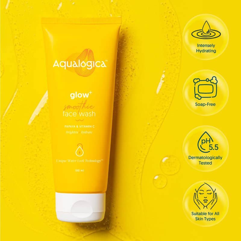 Aqualogica Glow+ Smoothie Face Wash - Distacart