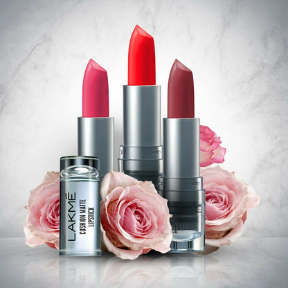Lakme Cushion Matte Lipstick - Pink Charm - Distacart