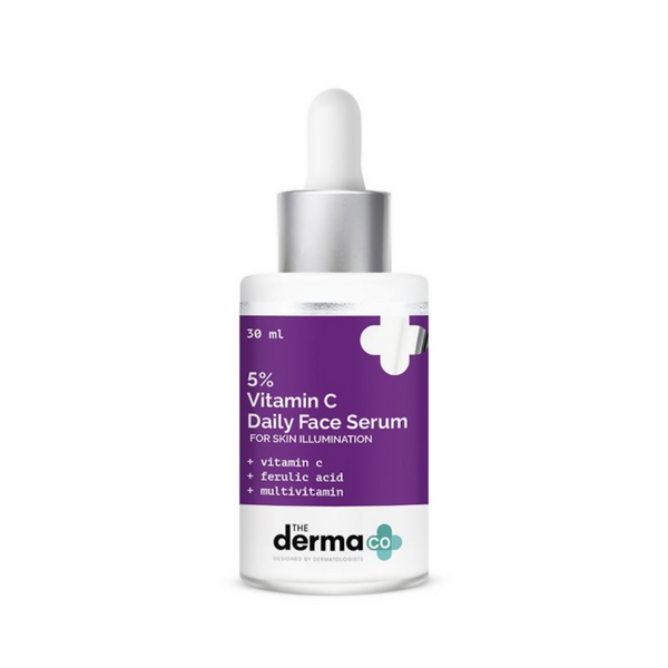 The Derma Co 5% Vitamin C Daily Face Serum With Ferulic Acid & Multivitamin - Distacart