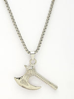 Thumbnail for NVR Men's Silver-Plated Stainless Steel Pendant with Chain - Distacart