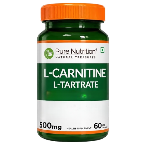 Pure Nutrition L Carnitine L Tartrate | L Carnitine Supplement Capsules for Men & Women