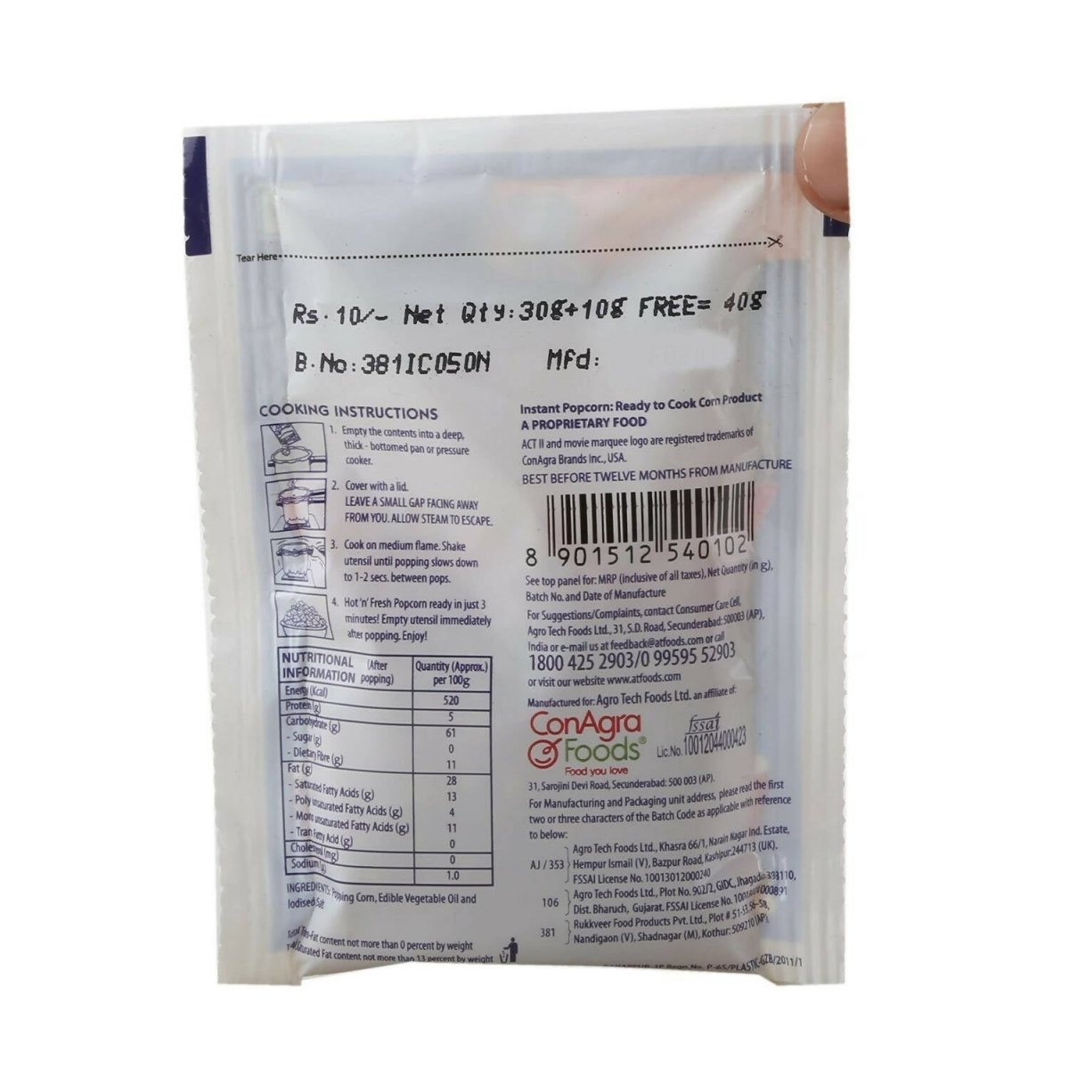 Act II Instant Popcorn - Classic Salted - Distacart