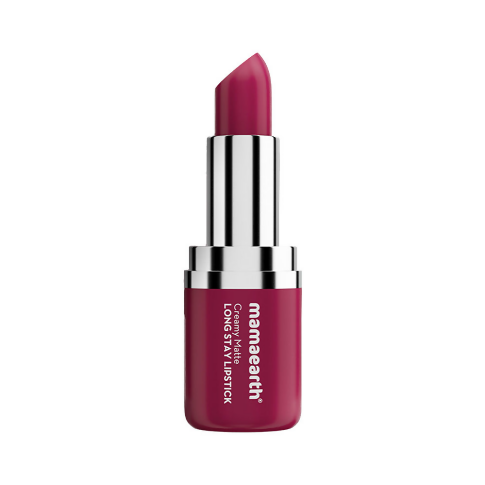 Mamaearth Creamy Matte Long Stay Lipstick - Cranberry Crush - Distacart