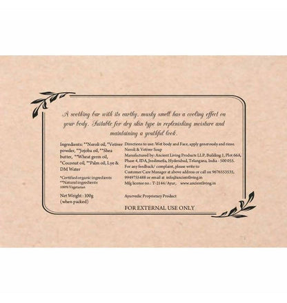 Ancient Living Neroli & Vetiver Luxury Handmade Soap online