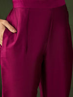 Thumbnail for Sangria Woven Design Kurta & Trouser With Dupatta