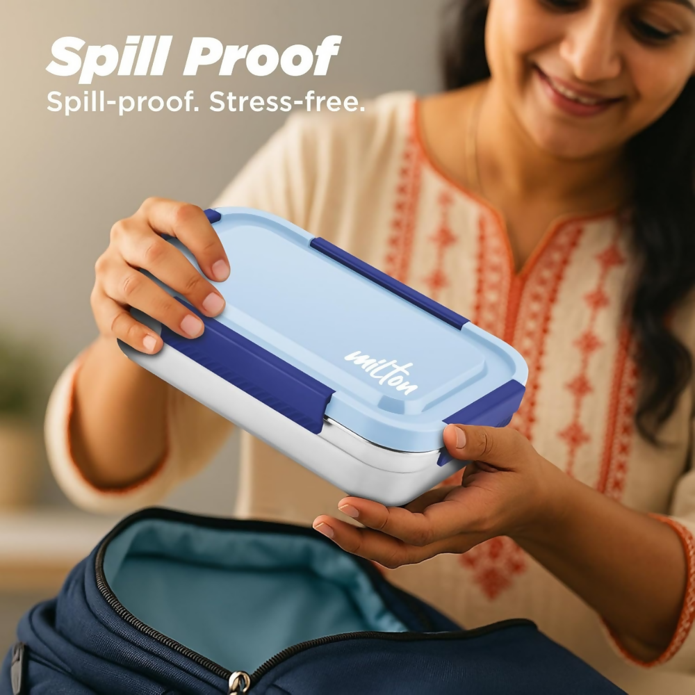Milton Metro Meal Jr. Stainless Steel Tiffin Set of 2 - Blue - Dista