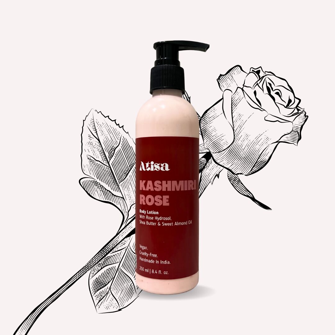 Atisa Kashmiri Rose Body Lotion - Distacart