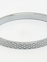 Thumbnail for NVR Men's Set of 2 Rhodium-Plated Stainless Steel Kada Bracelet - Distacart