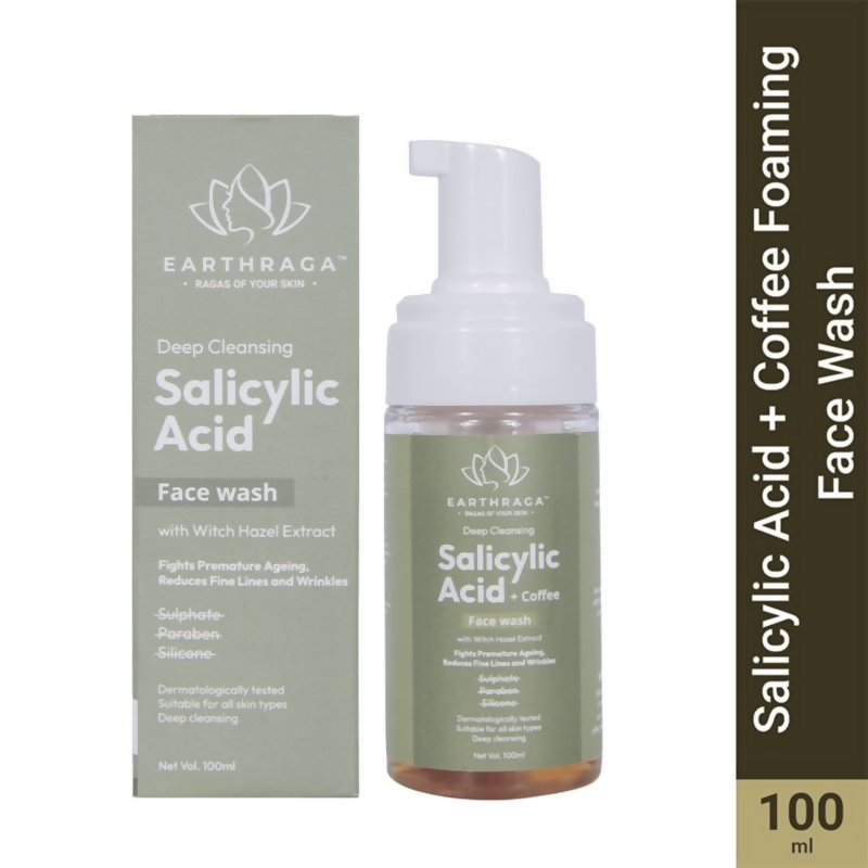 Earthraga Deep Cleansing Salicylic Acid And Coffee Foaming Face Wash - Distacart