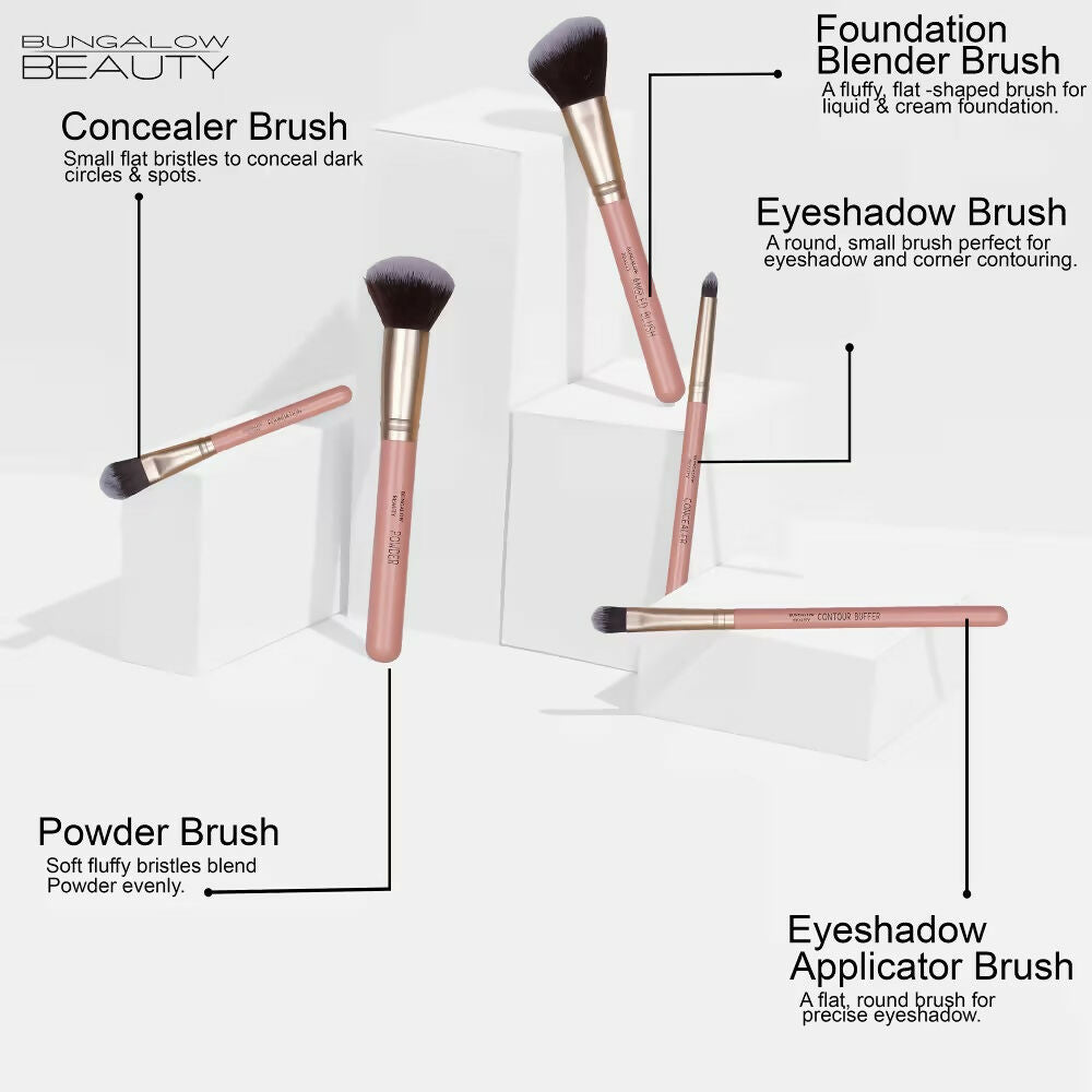 BUNGALOW BEAUTY Face powder Brush Set - Dista