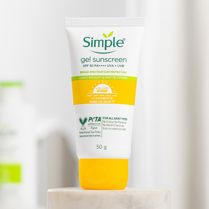 Simple Kind to Skin Gel Sunscreen SPF 50 PA++++ - Distacart