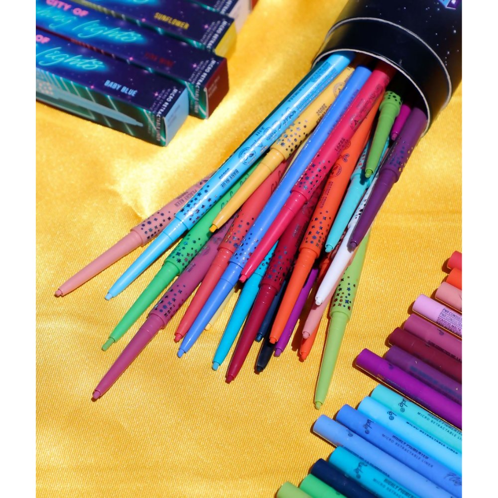 Rude Cosmetics City Of Flashing Lights Micro Retractable Liner - Wavy Navy