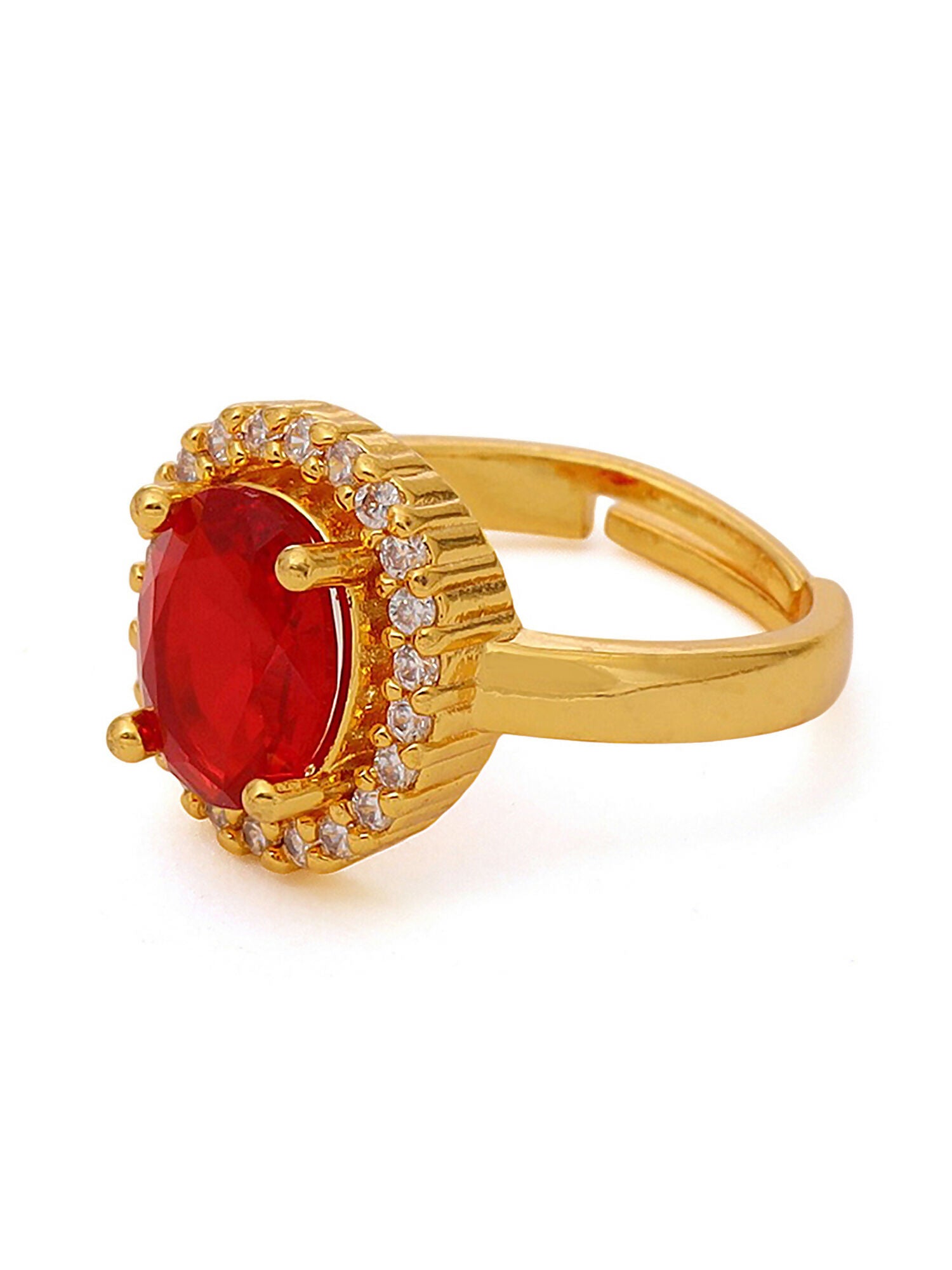 Ruby Raang Red Stone Ring - Distacart