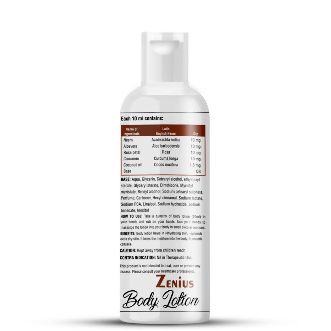 Zenius Body Lotion for Moisturizing & Soft Skin - Dista