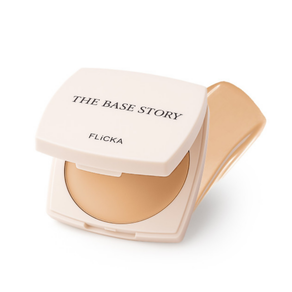 Flicka Cosmetics The Base Story Cream Foundation with SPF Waterproof Caramel - Distacart