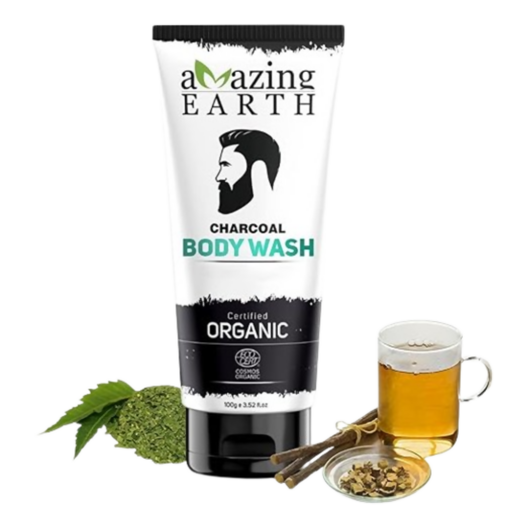 Amazing Earth Charcoal Body Wash for Men - Dista