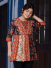 Juniper Women's Multi Colored Ethnic Motif Printed Cotton Peplum Tunic - Distacart