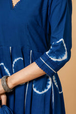 Thumbnail for Joban Fashion Blue Tie & Dye Cotton Suit Set - Distacart
