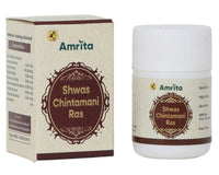 Thumbnail for Amrita Shwas Chintamani Ras Tablets - Distacart