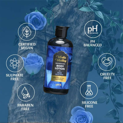 Vedic Valley Oud Wild Rose Body Lotion for Women & Men - Distacart